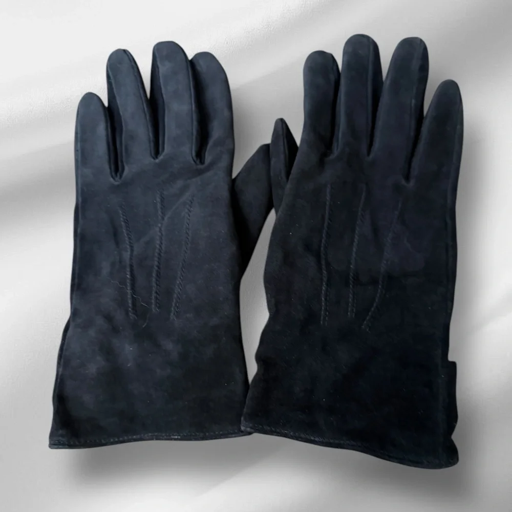 Aris Black Leather Gloves‎
